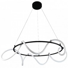 Φωτιστικό Κρεμαστό LED 80W 230V 6400lm 3000Κ Θερμό Φως σε Μαύρο 6016-A